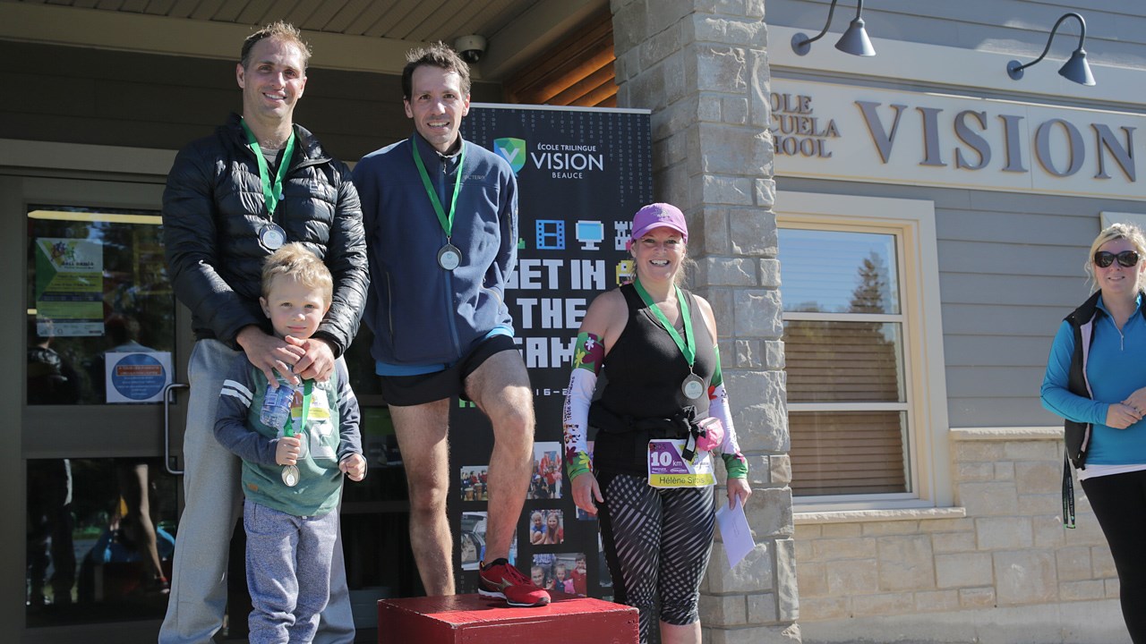 Les gagnants du 10km.