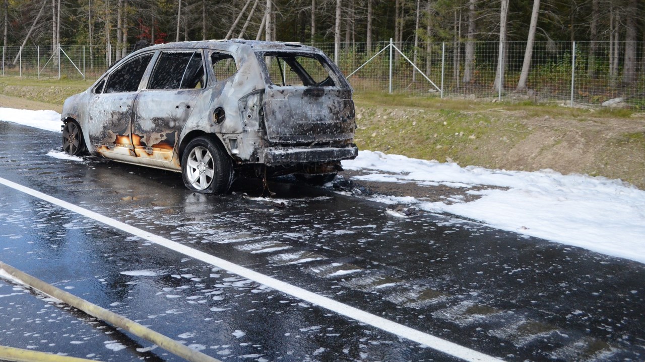 Incendie de véhicule sur la nouvelle portion de l'autoroute 73