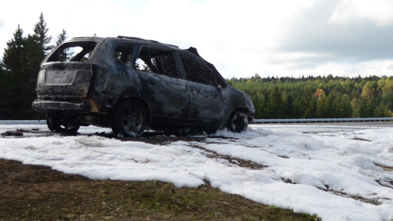 Incendie de véhicule sur la nouvelle portion de l'autoroute 73
