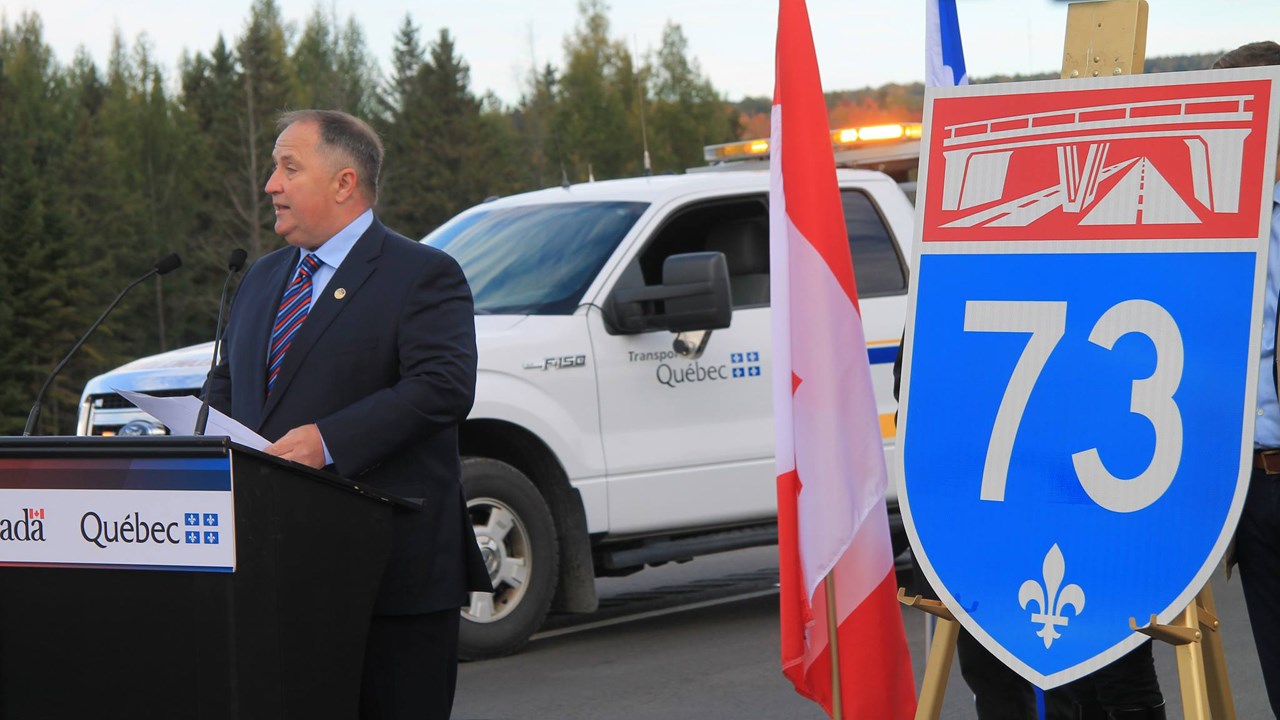 Le troisième et dernier tronçon de l'Autoroute 73 est enfin officiellement inauguré.