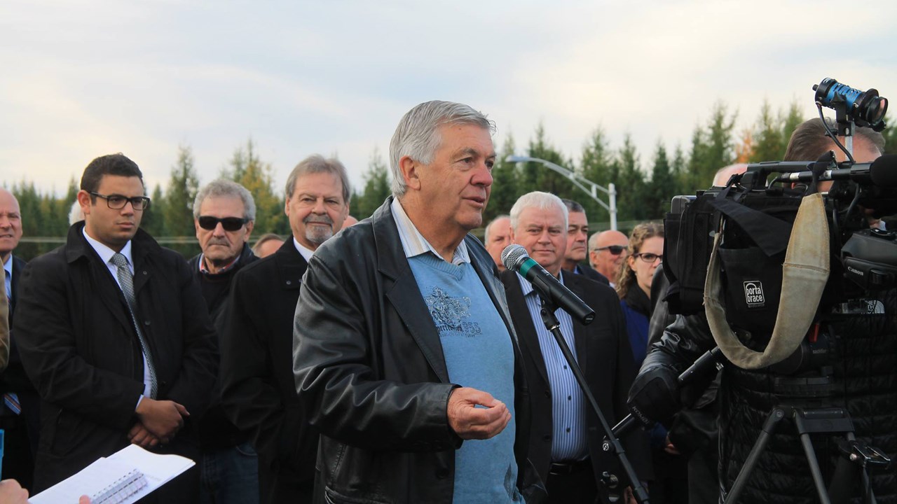 Robert Thibodeau, président du groupe Solidarité Autoroute 73.