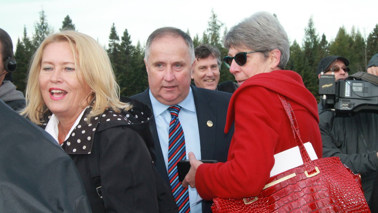 L'ancienne députée libérale dans Beauce-Sud Diane Leblanc a tenu à être présente.