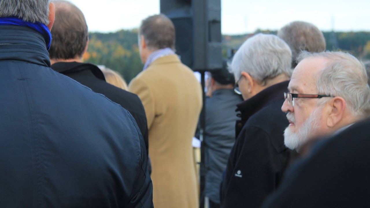 Roger Carette, ancien maire de Saint-Georges et fervent de l'Autoroute 73 depuis longtemps.