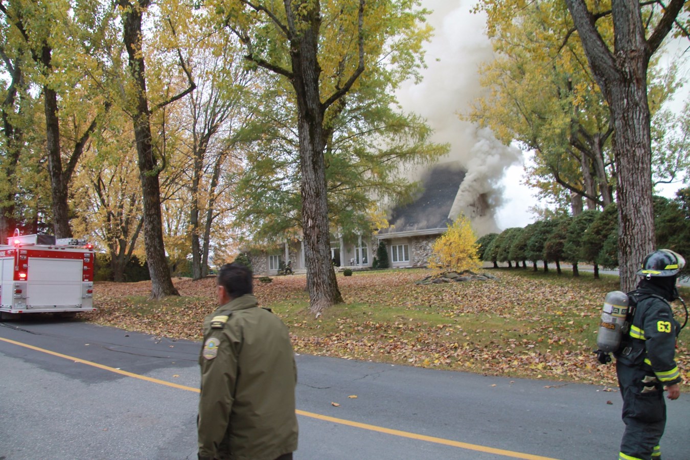 Incendie majeur sur la 1re Avenue Ouest à Saint-Georges