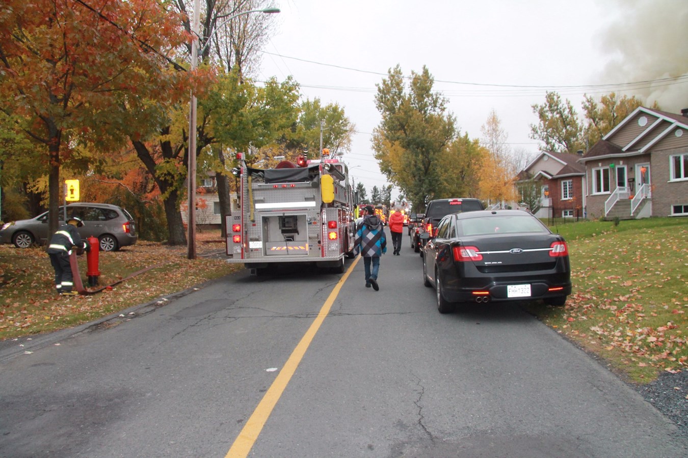 Incendie majeur sur la 1re Avenue Ouest à Saint-Georges