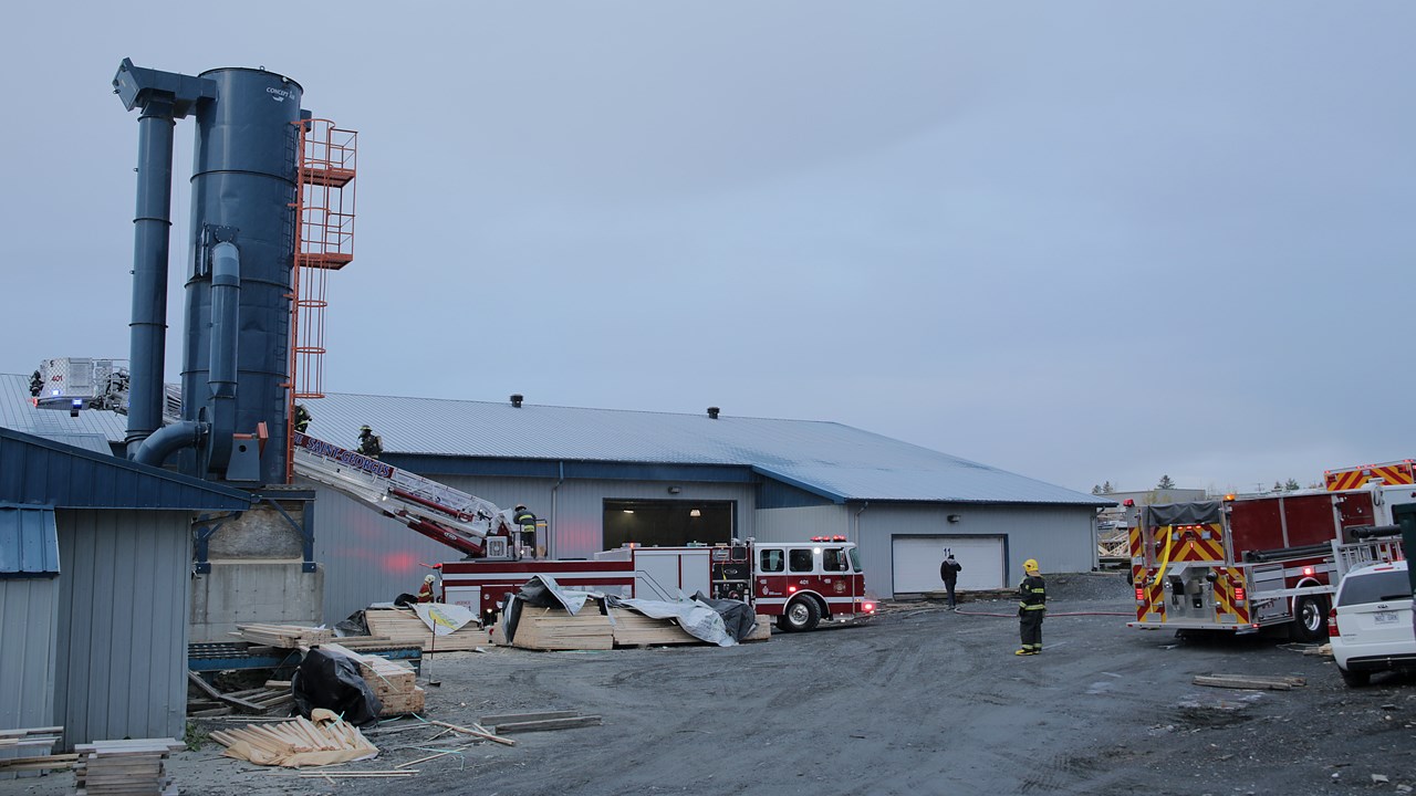 L’incendie s'est déclaré dans le système de dépoussiérage de l’usine.