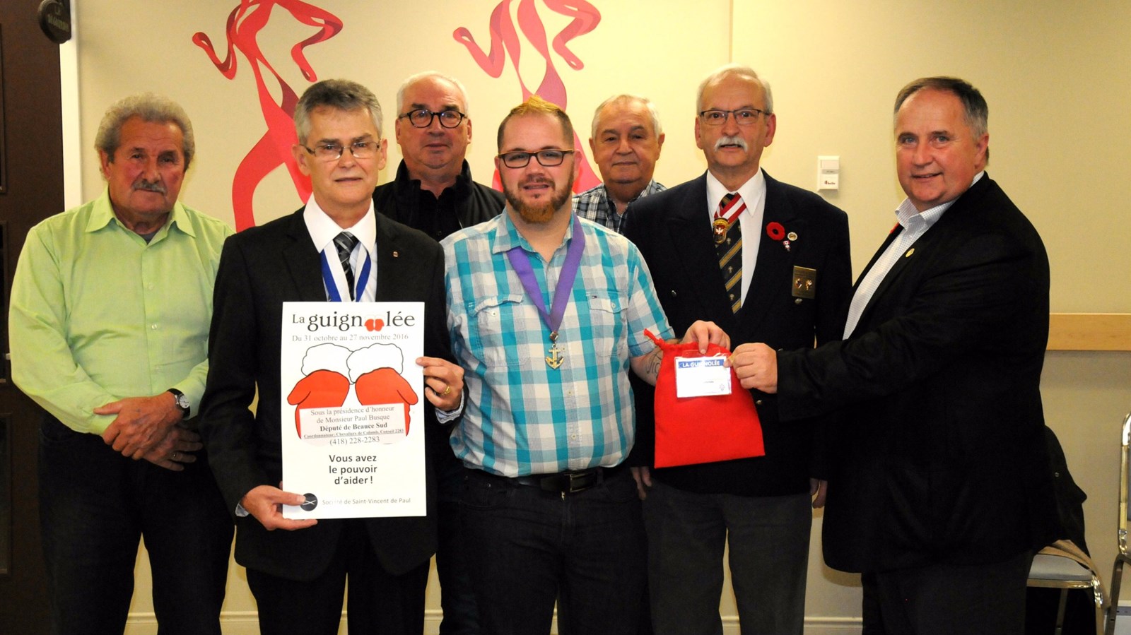 Les Chevaliers de Colomb de Saint-Georges souhaitent amasser 40 000 $ avec Paul Busque comme président d'honneur lors de la Guignolée 2016