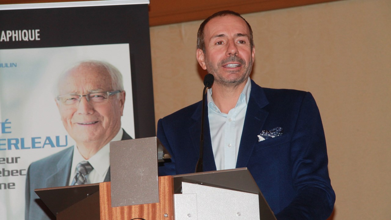 Pierre Pomerleau, pdg de Pomerleau inc., a parlé avec fierté et émotion des réalisations de son père