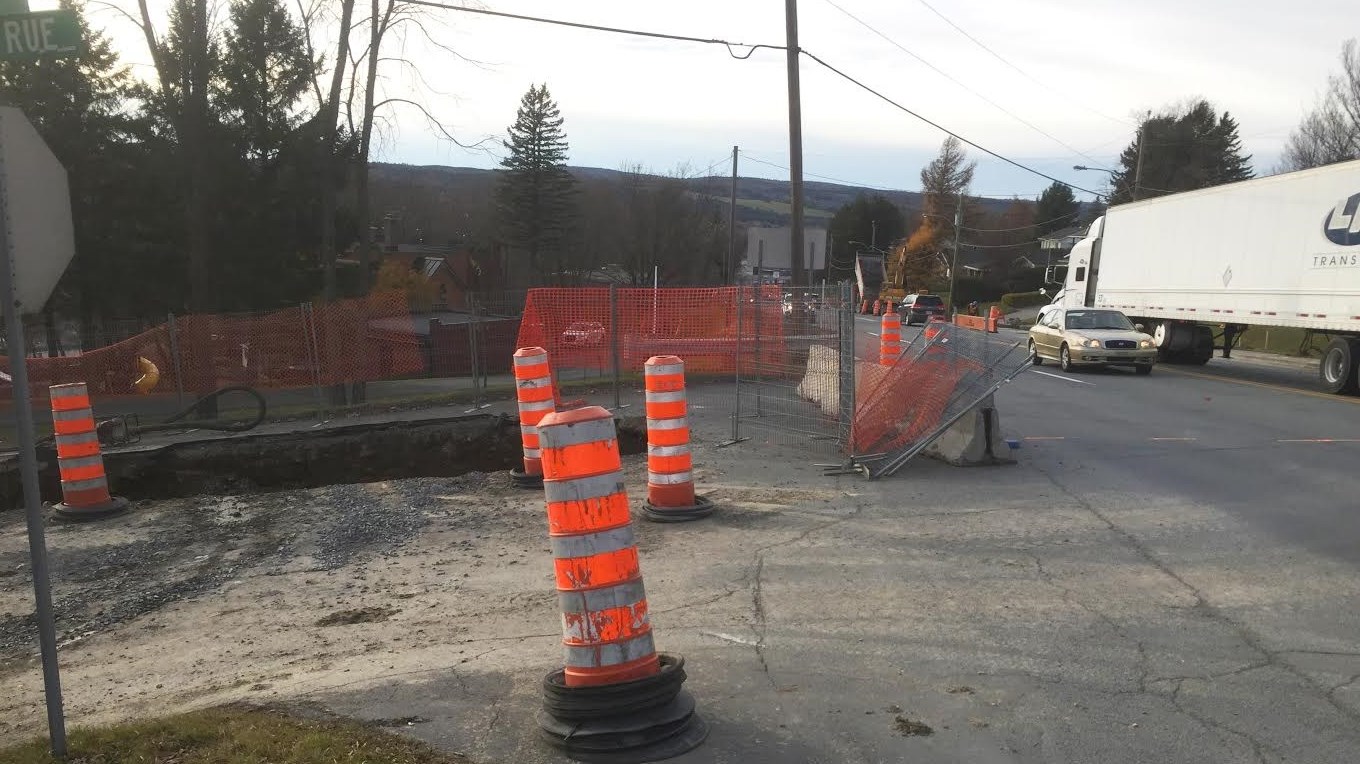 Travaux sur le boulevard Lacroix à Saint-Georges