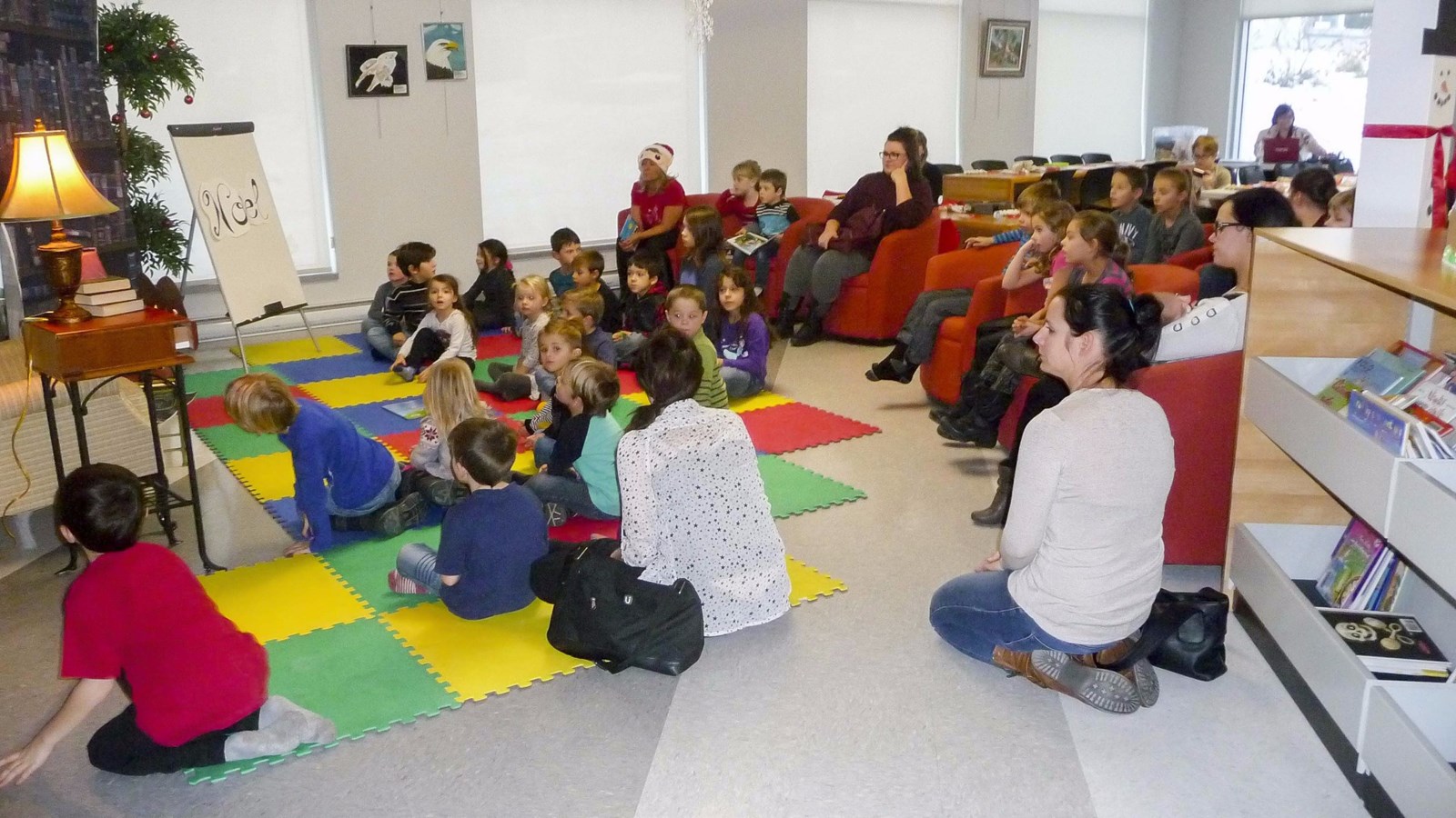 Trente-cinq des enfants présents ont pu participer aussi au spectacle « Que neigent les mots », présenté depuis le 25 novembre dernier aux enfants de 4 ans et plus dans dix municipalités de Beauce-Sartigan.