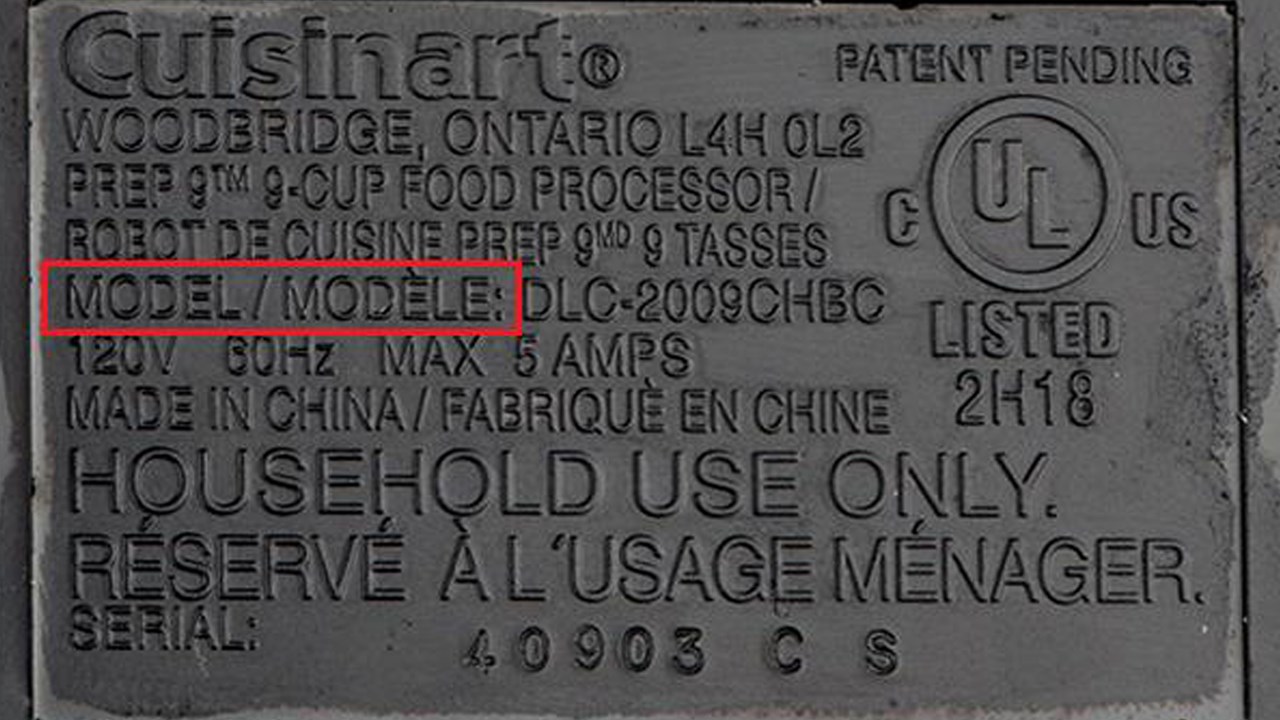 Important rappel de lames pour robots culinaires de marque Cuisinart