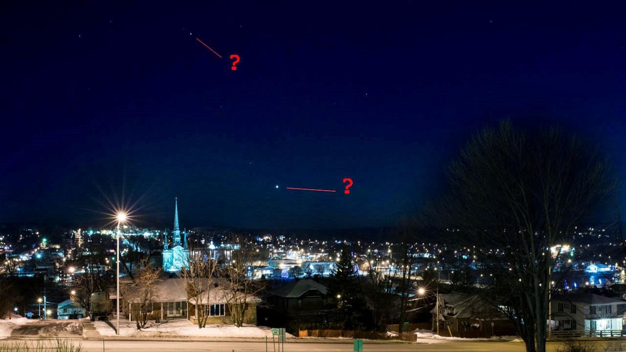 Deux planètes étaient visibles dans le ciel de Saint-Georges dimanche soir. Saurez-vous les identifier ?