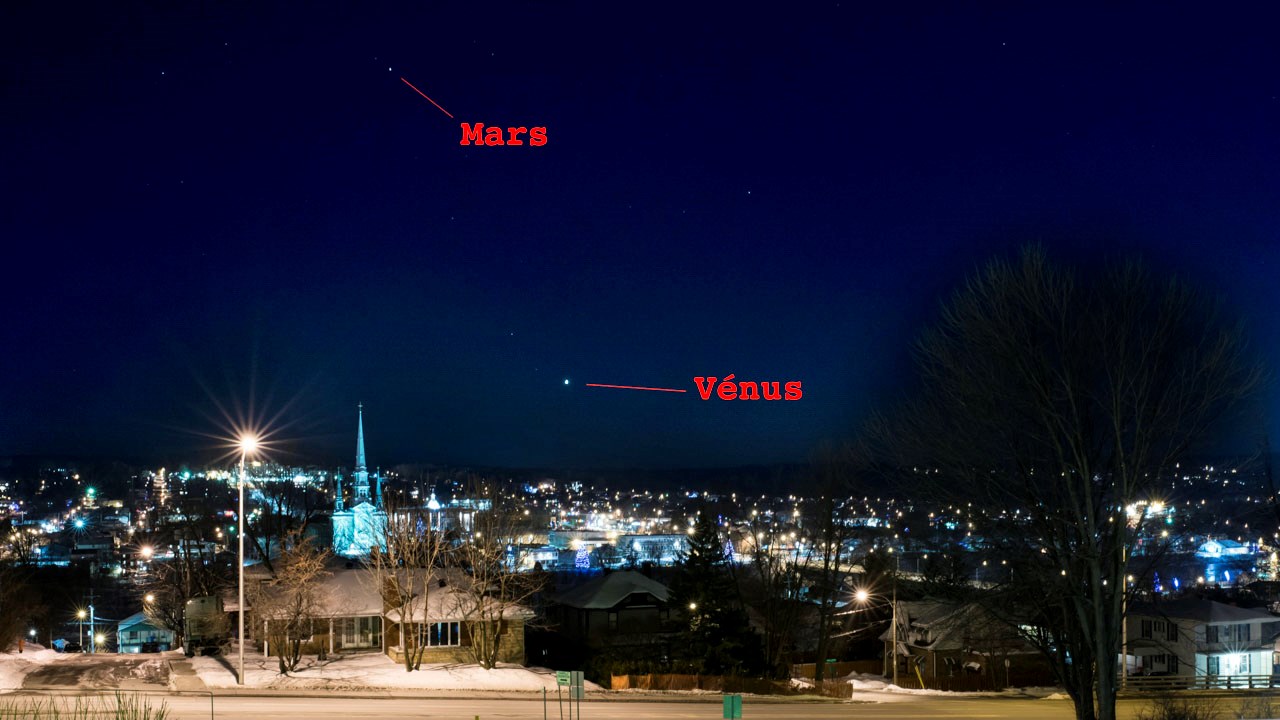 Deux planètes visibles à l’œil nu dimanche soir dans le ciel de Saint-Georges