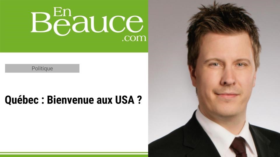 Hans Mercier propose que le Québec devienne la 51e étoile des États-Unis