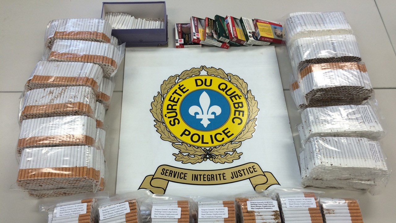 Tabac de contrebande : la SQ perquisitionne une résidence de Saint-Georges