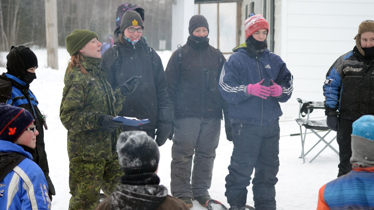 Une nuit à l'extérieur pour le corps de cadets de Saint-Zacharie
