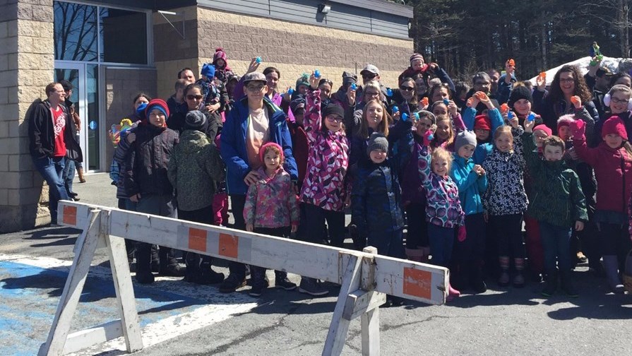 La première édition de la chasse aux cocos du 9 avril dernier à Beauceville.
