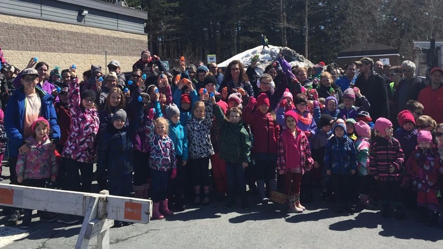 La première édition de la chasse aux cocos du 9 avril dernier à Beauceville.