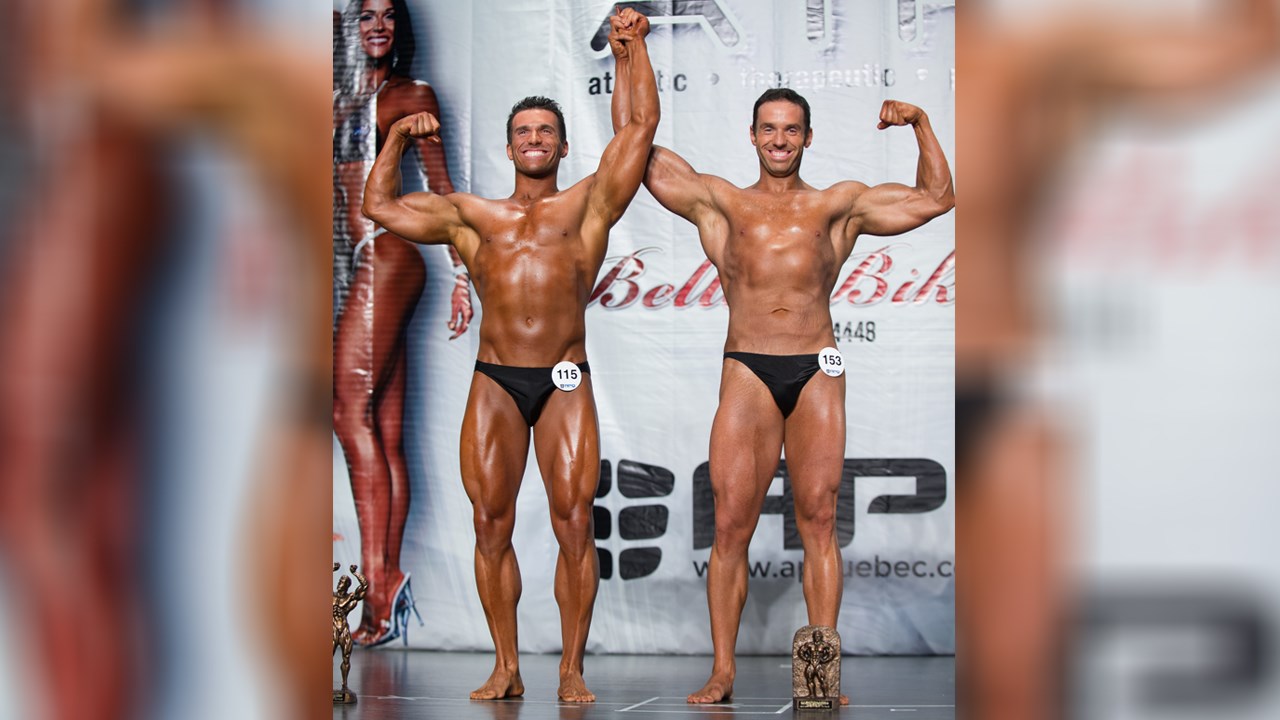Les frères Yves et Michel Champagne lors du Championnat provincial des Physiques naturels ATP 2017 de l'APQ.
