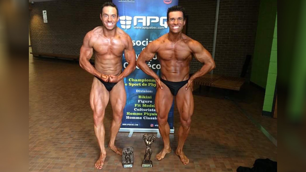 Les frères Michel et Yves Champagne lors du Championnat provincial des Physiques naturels ATP 2017 de l'APQ.