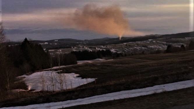 L'incendie photographié depuis Sainte-Marie.