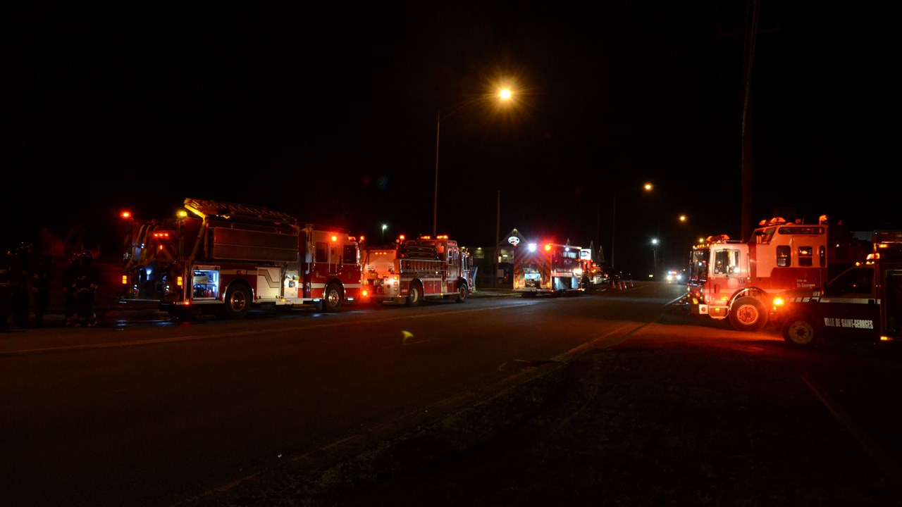 Début d'incendie sur le boulevard Dionne à Saint-Georges