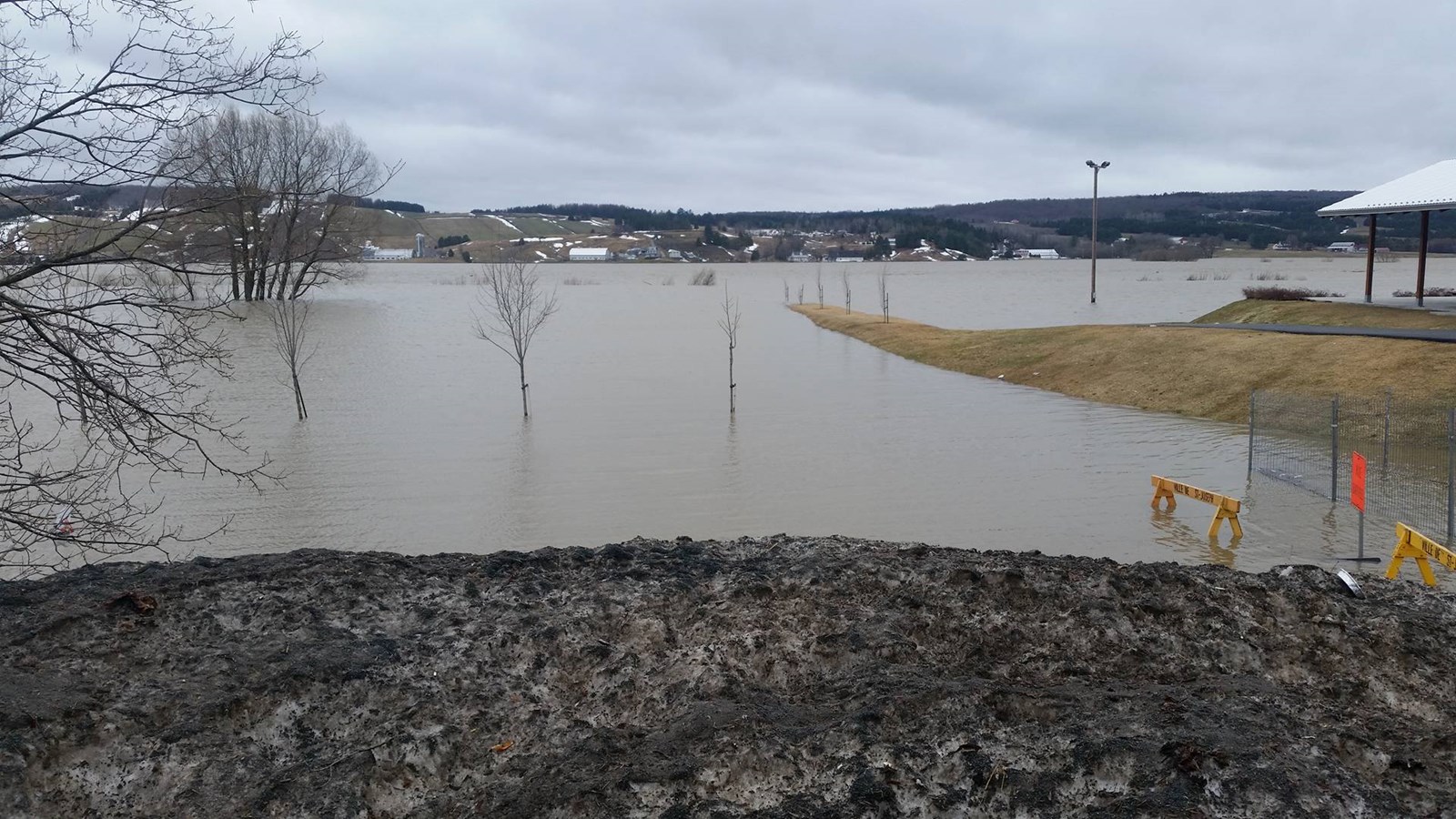 État des lieux de l'inondation moyenne à Saint-Joseph
