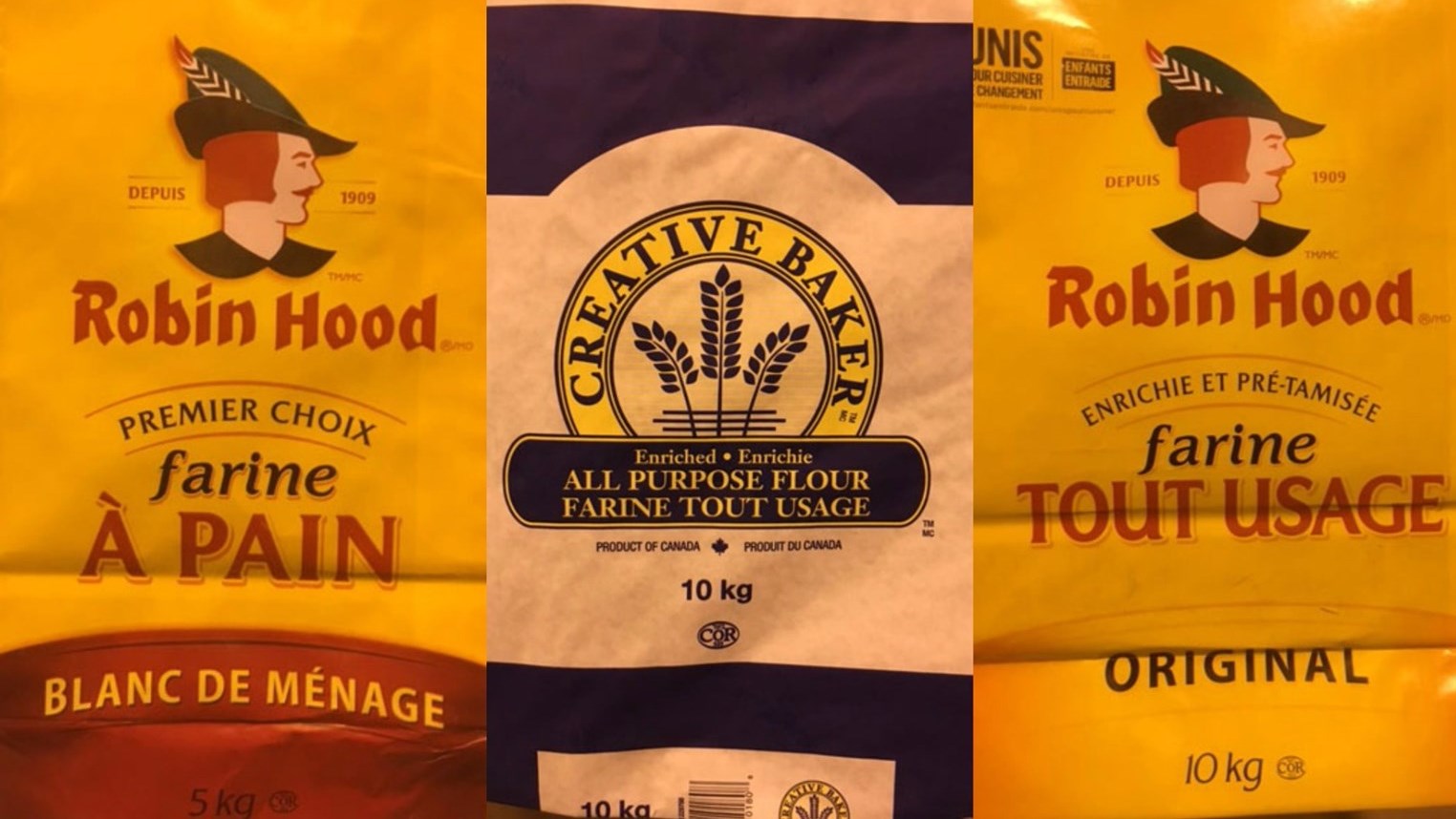 Certains produits visés par le rappel.