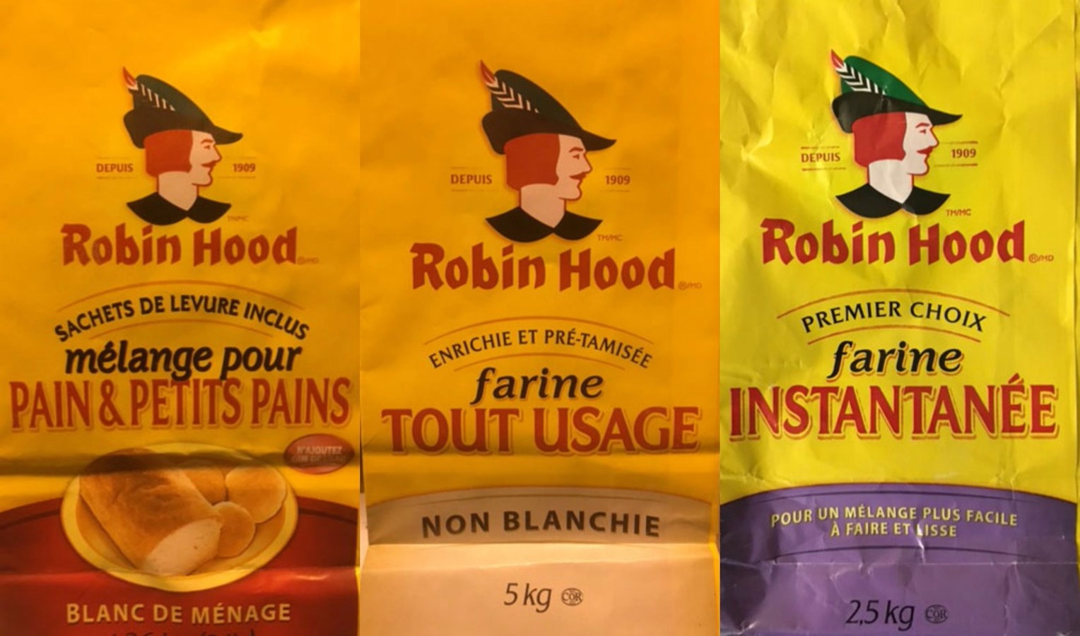 Certains produits visés par le rappel.
