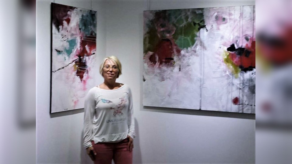 L'artiste peintre Annie Rodrigue.
