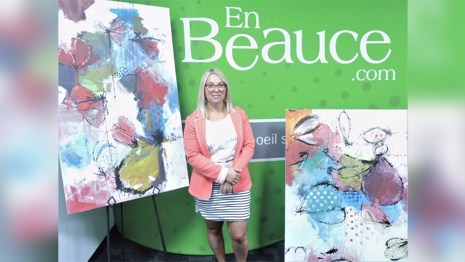 L'artiste peintre Annie Rodrigue.