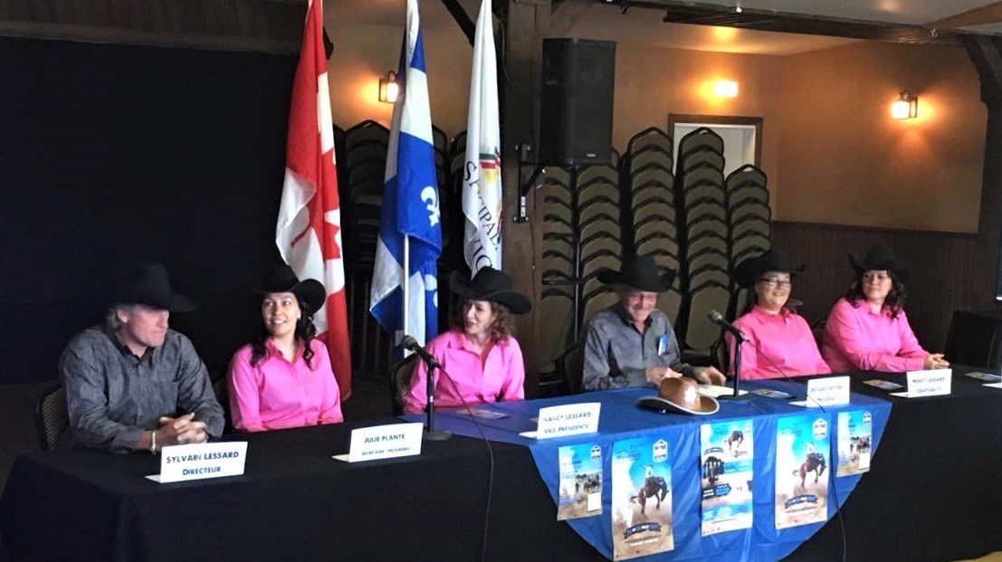 Le comité organisateur de la 39e édition des Festivités Western de Saint-Victor : Sylvain Lessard (Directeur), Julie Plante (Secrétaire-trésorière), Nancy Lessard (Vice-présidente), Richard Doyon (Président), Peggy Lessard (Comptabilité) et Claudia Bélanger (Directrice).