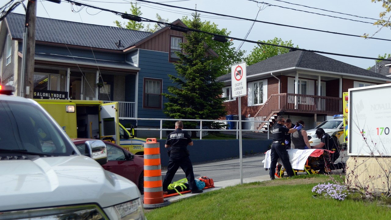 Collision entre trois véhicules sur le boulevard Lacroix à Saint-Georges