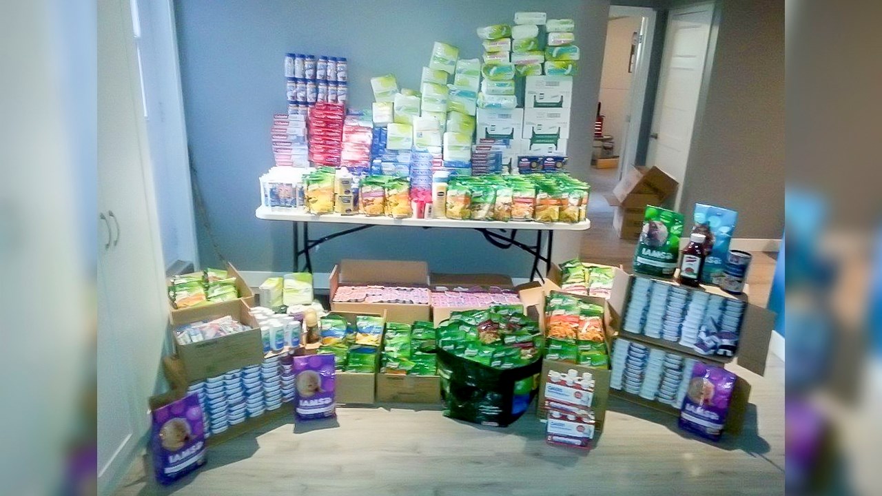 Les 310 kg de denrées offerts à Moisson Beauce ont été récoltés grâce à la pratique du couponing.