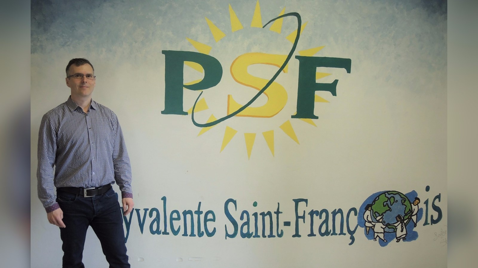 Gino Poulin, originaire de Beauceville, aujourd'hui professeur et chercheur à l'Université de Manchester au Royaume-Uni.