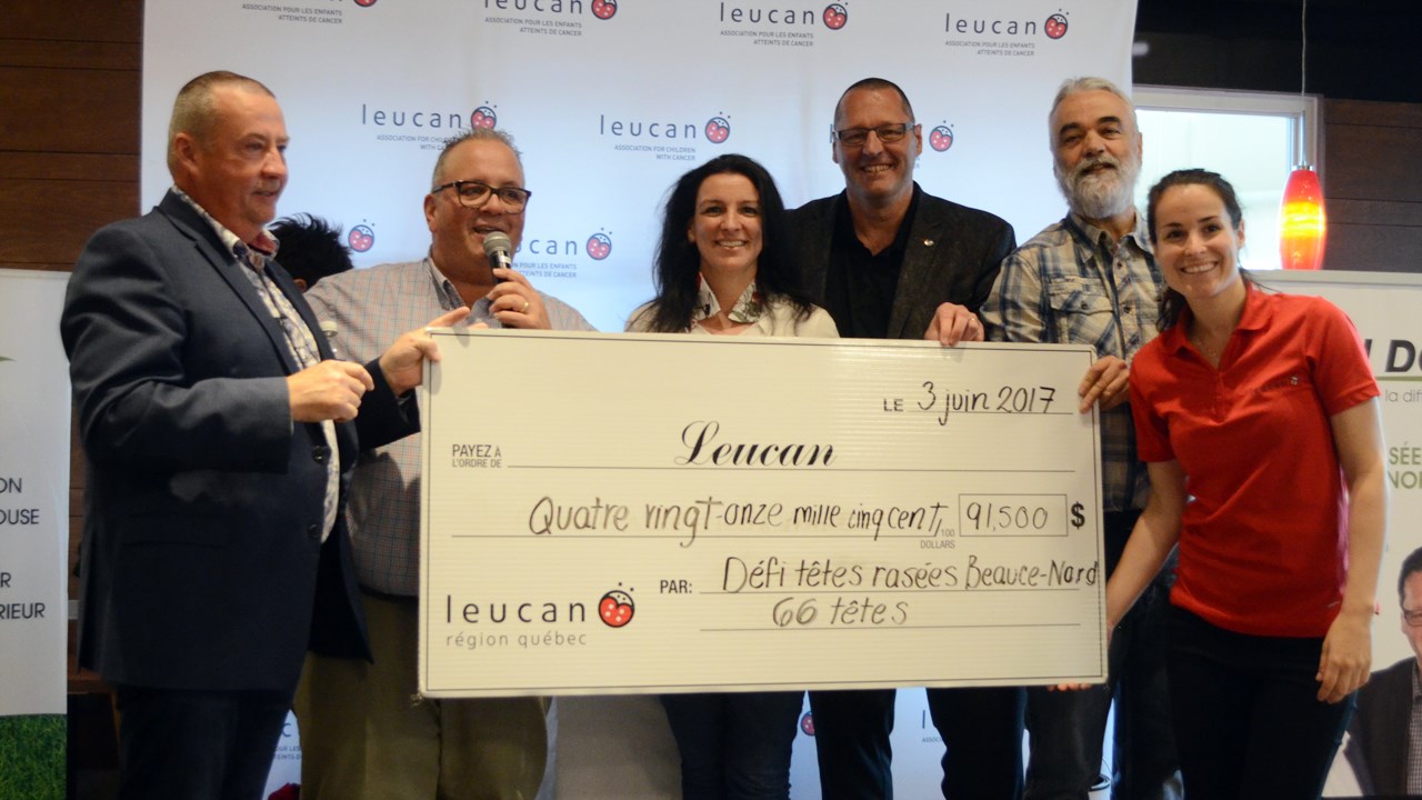 Une autre année « exceptionnelle » pour le Défi têtes rasées Leucan de Beauce-Nord