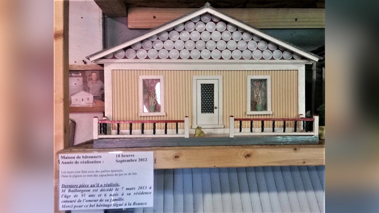 La dernière maison qu'Ernest Baillargeon a créée en septembre 2012, six mois avant son décès (7 mars 2013).