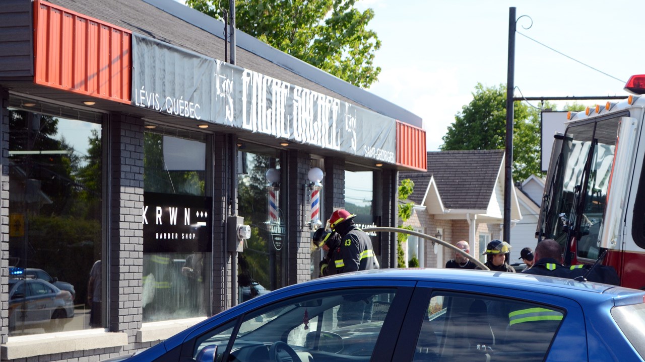 Intervention des pompiers chez Encre sacrée à Saint-Georges