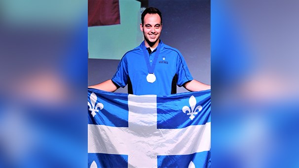 Marc-André Audet, récipiendaire de la médaille d’argent en Techniques d’usinage.