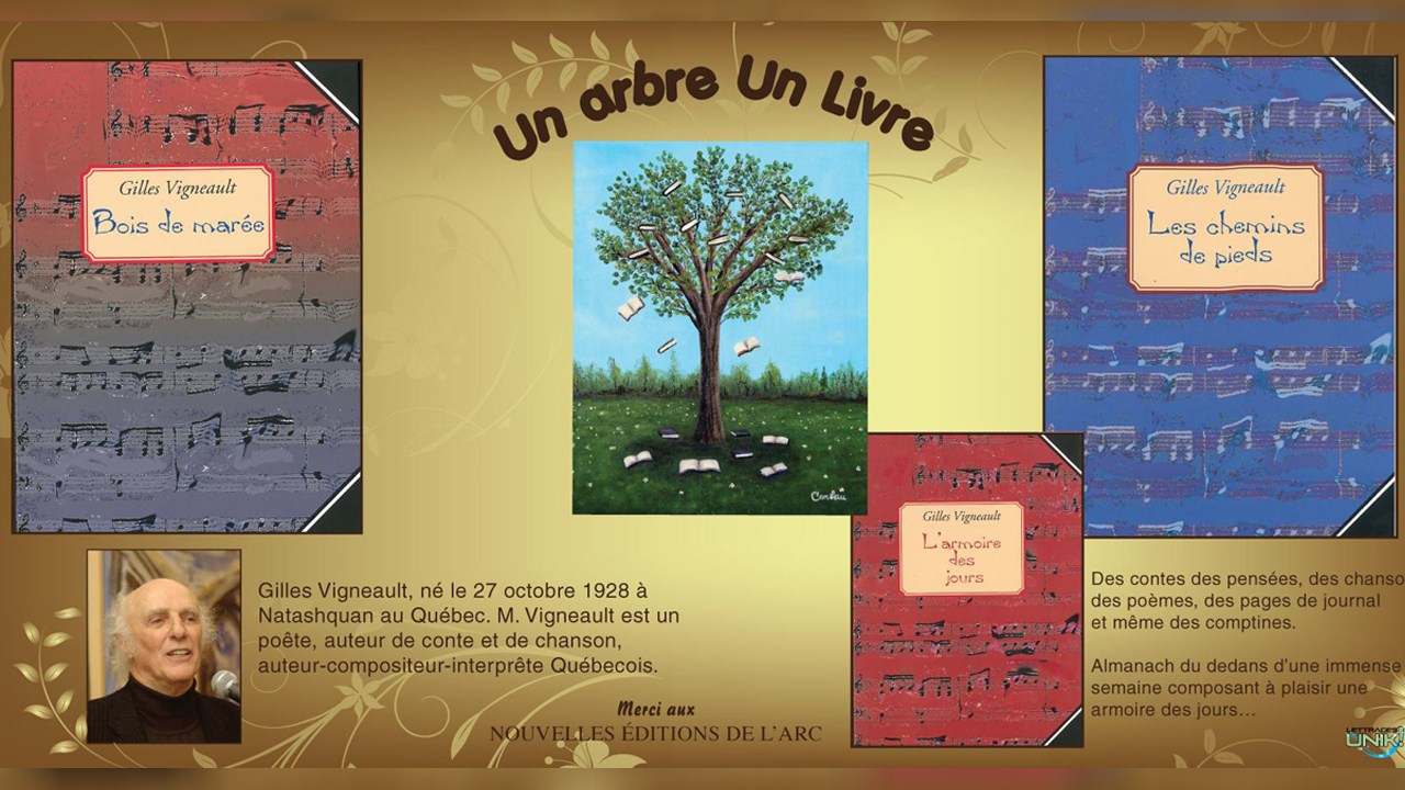 Inauguration de trois plaques commémoratives au parc « Un arbre un livre » de Saint-Frédéric