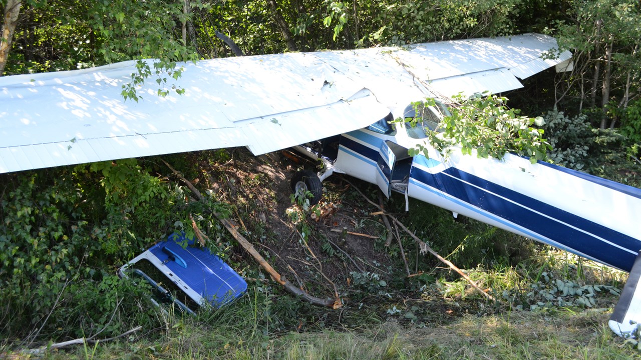 Un avion Cessna s'écrase dans un champ de Sainte-Marie