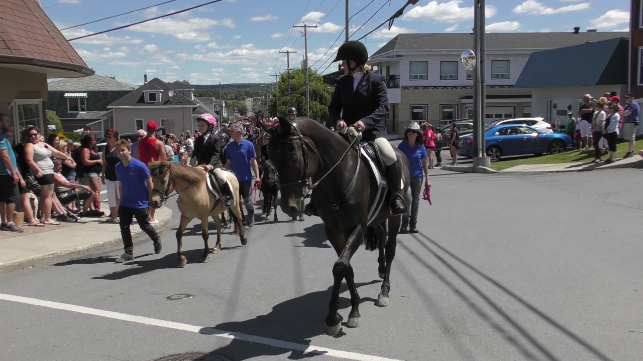 Normand DeLessard présente la parade de chevaux de Nashville en Beauce
