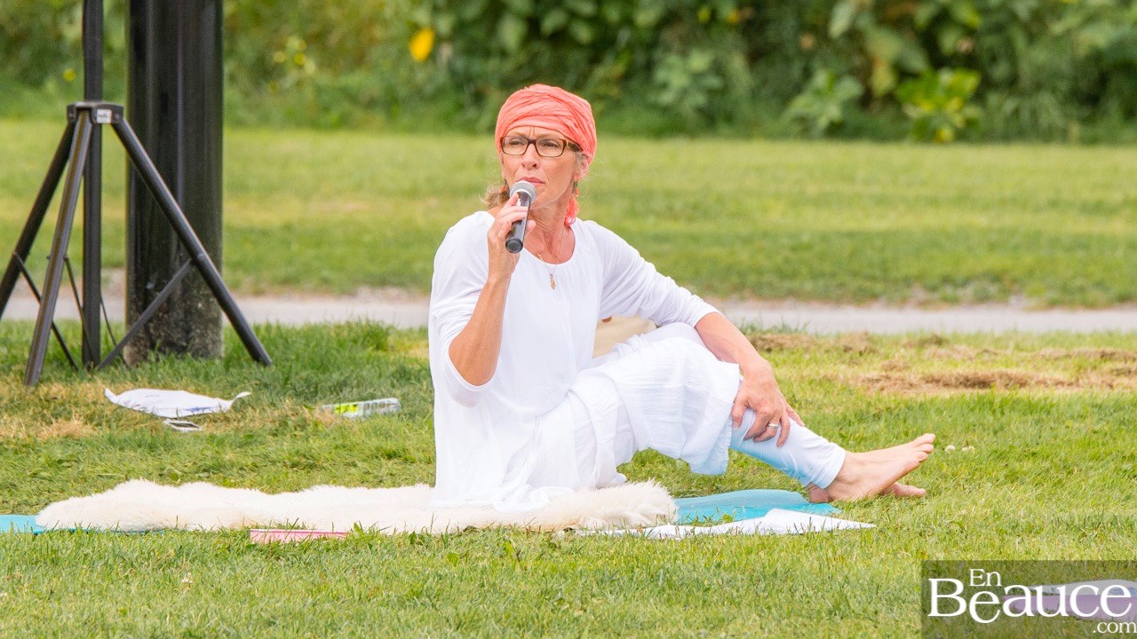 Près de 25 personnes présentes au Méga Yoga pour la petite Katou à Beauceville