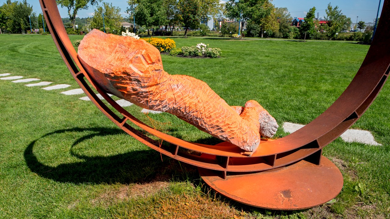Une sculpture de Beauce Art vandalisée en fin de semaine sur l'île Pozer