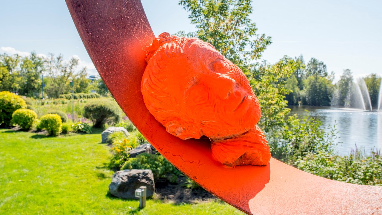 Une sculpture de Beauce Art vandalisée en fin de semaine sur l'île Pozer