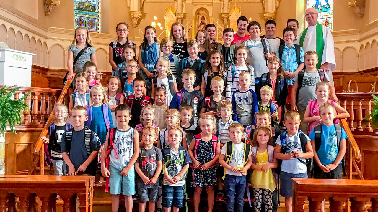 Une messe spéciale organisée à St-Victor pour souligner la rentrée des enfants