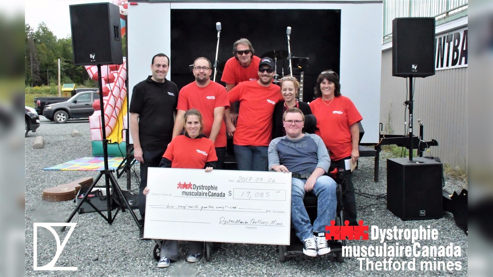 Karting Paintball Thetford remet 1 300 $ à Dystrophie musculaire Canada