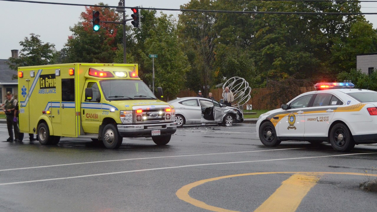 Un accident de la circulation fait un blessé à Saint-Benoît-Labre 