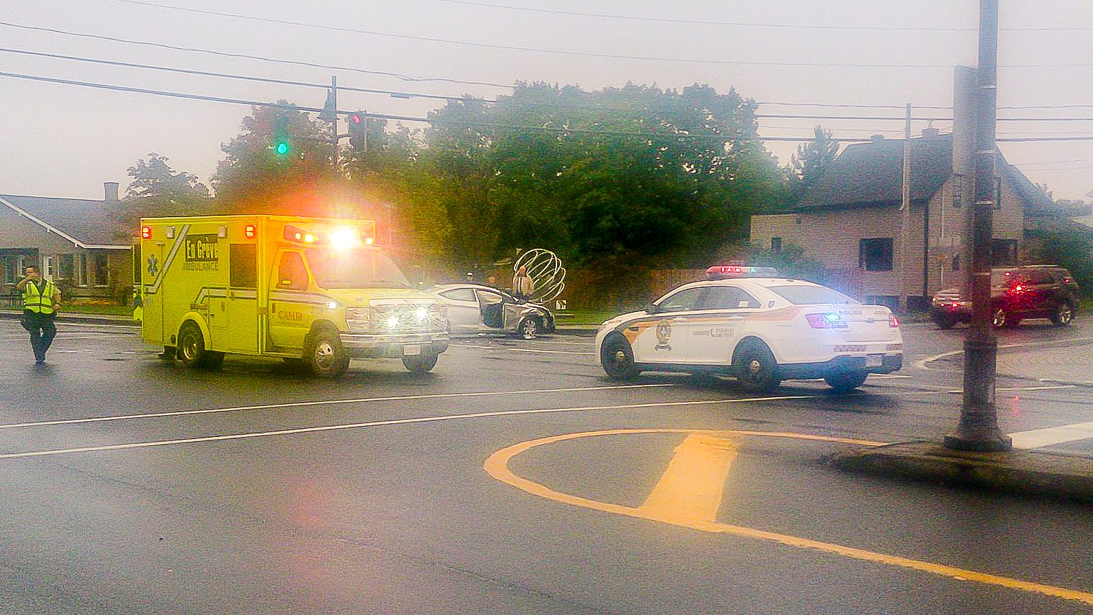 Un accident de la circulation fait un blessé à Saint-Benoît-Labre 