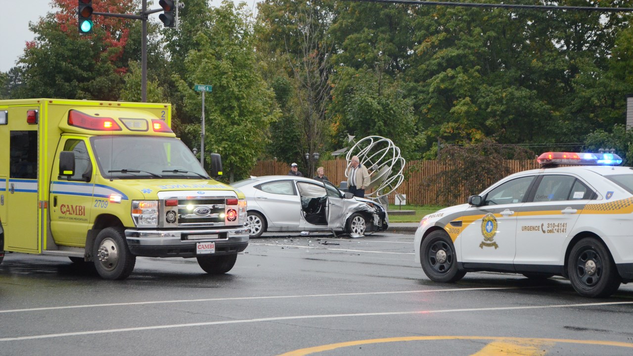 Un accident de la circulation fait un blessé à Saint-Benoît-Labre 